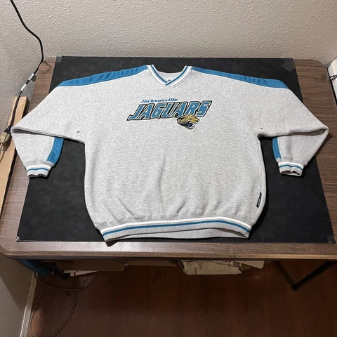 Jacksonville Jaguars Vintage 90s Sweatshirt Crewneck XL Nutmeg Lee NFL Pro Line Cover