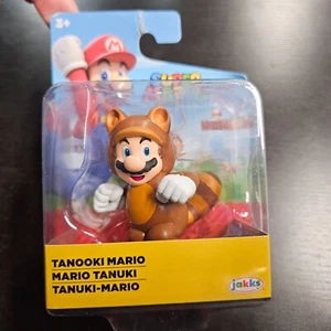 World of Nintendo Super Mario Series TANOOKI MARIO 2.5 Inch Figure Package Wear - Picture 1 of 5