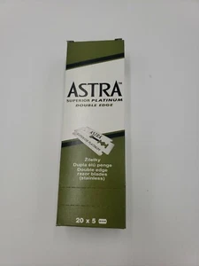 100X Astra Superior Platinum Double Edge Safety Razor Shaving Blades by Gillete - Picture 1 of 3