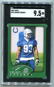 2002 Topps Dwight Freeney RC #316 SGC 9.5 MINT+ POP 1 NONE HIGHER - Picture 1 of 2