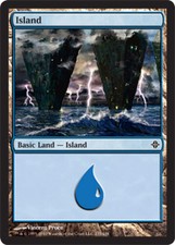 [1x] Island (235) - Foil - Heavy Play, English - Rise of the Eldrazi MTG Magic