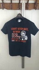 Men's Smack Apparel Hate the Dodgers Graphic T-Shirt Size S Gildan Ultra Cotton - Picture 1 of 7