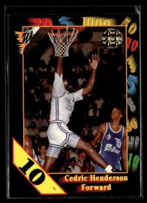 1991 Wild Card 10 Stripe #87 Cedric Henderson   Basketball - Image 1 of 2