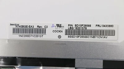 联想 FRU 04X5880 P/N SD10F28566 HD 1366x768 哑光 LCD 屏幕 LED 14.0" 30 针 — 第 1/4 张图片