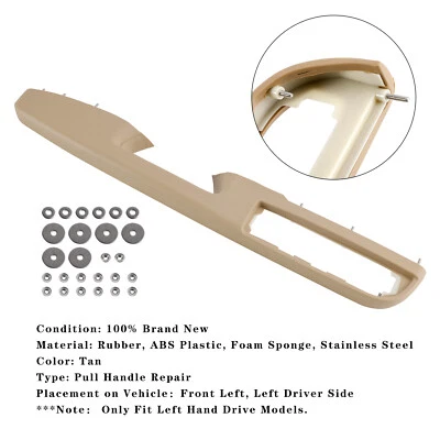 80995 Front Left Door Armrest Repair Kit Tan (27inch) Fit Select Chevrolet/GMC U Foto 1 de 4