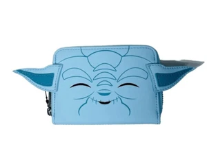Loungefly Star Wars Yoda As A Hologram Glow In The Dark Geldbörse Blau - Bild 1 von 6