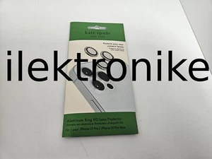 NEW Kate Spade New York Apple iPhone 15 Pro & 15 Pro Max Aluminum Ring Lens - Picture 1 of 3