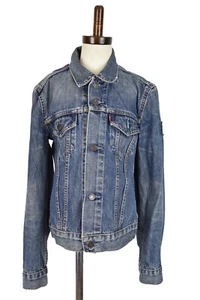 LEVI'S Blue Denim Jacket size XS Girls Trucker 100% Cotton Button Up Outerwear - Picture 1 of 5