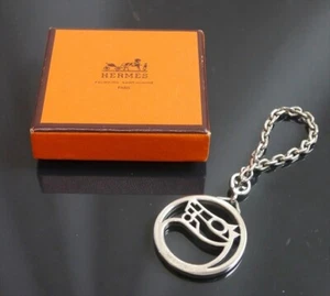 Authentic HERMES Keychain Horse Cheval Metallic #10054 - Picture 1 of 7
