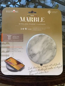 EGGTRONIC Wireless MARBLE CHARGER | 10W Fast Charger for iPhone Galaxy - Photo 1 sur 2