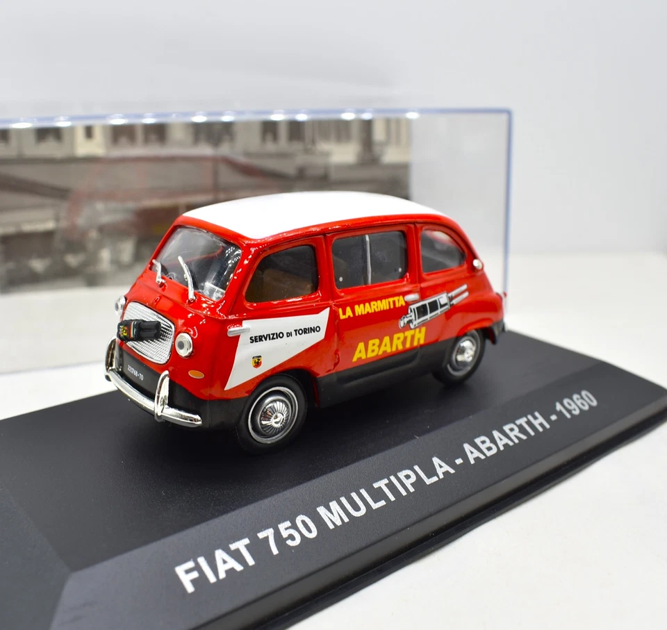 modellino auto furgone FIAT 750 MULTIPLA ABARTH veicoli pubblicitari scala 1:43 - Immagine 1 di 4
