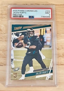 2020 Panini Chronicles PSA 9 Jalen Hurts Rookie RC Super Bowl LIX MVP Eagles - Picture 1 of 2