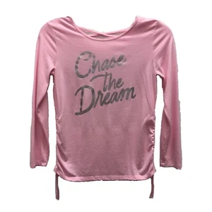 Xersion Girls Pink size XL 16 Pink Chase the Dream Long Sleeves Criss Cross - Picture 1 of 5