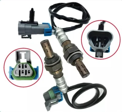 2PCS Up+Down Oxygen Sensor For 2007-2010 Hummer H3 GMC Envoy Chevy Trailblazer - Immagine 1 di 4