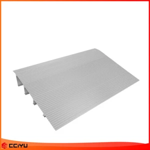 Door Threshold Ramp 4" Adjustable Rise Aluminum Ramp for Wheelchairs 800lb - Picture 1 of 6