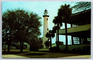 St. Simons Island Georgia Lighthouse Glynn County Casino postcard D6 - Picture 1 of 2
