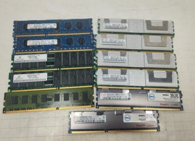 LOT 11 2gb 4GB Assorted Hynix Samsung Desktop DIMM RAM Untested  - Image 1 of 4
