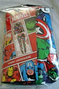 Damen 2 Stück warme Unterwäsche Größe Large Marvel Hero's - Bild 1 von 2