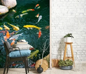 3D Koi-Wunsch H8189 Tapete Wandbild Selbstklebend Abnehmbare Aufkleber Erin - Bild 1 von 11