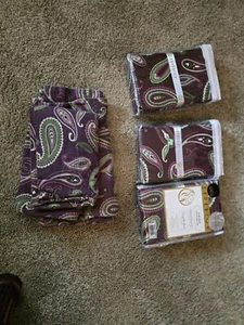 2 Piece 100% Cotton Flannel Pillow Cases Traditional Paisley Pillowcase Set - Picture 1 of 5