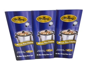 30 fodere per pentola e cottura lenta collezione pranzo 18""x 14"" adatte fino a 8 quadrati - Foto 1 di 8