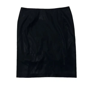 Country Road Size 8 XS Black Lined Office Pencil Skirt Wool Italian Woven Work - Picture 1 of 5