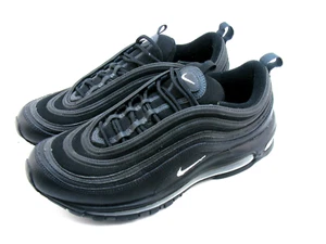 Nike Air Max 97 Men's Sneakers Triple Black US10.5 Velvet Logo Insert Like New - Picture 1 of 7