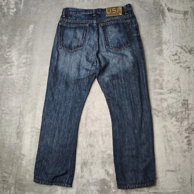 John Varvatos USA Jeans Mens 28x27 Blue Boot Cut Vintage USA Patch Star Denim - Image 1 of 4