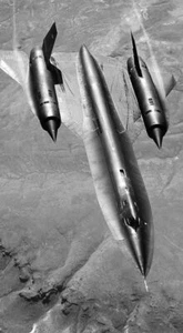 METALLSCHILD STEALTH BOMBER SR71 30 X 20 CM - Bild 1 von 4