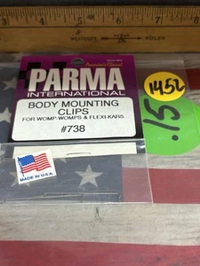 PARMA 738 Body Mounting Clips for: WOMP WOMPS / FLEXI KARS 1pr. - Picture 1 of 5