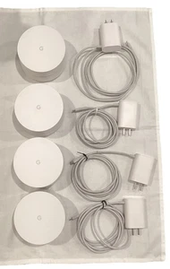 Google WiFi Model 4x-AC-1304 Dual-Band Mesh WLAN Router System mit 4 Stück - Bild 1 von 7