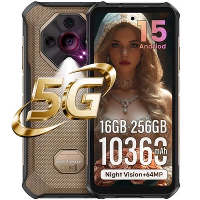 Ulefone Armor X16 Pro 5G Android15 Outdoor Smartphone 10360mAh 16GB+256GB Handy - Bild 1 von 4