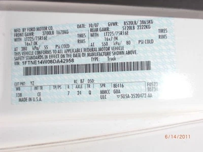 03-08 09 10 11 12 13 FORD E250 L. ESPELHO DE VISÃO LATERAL MANUAL BRAÇOS DUPLOS TELESCÓPICO - Imagem 1 de 4