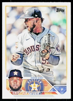 2023 Topps Cristian Javier #55 Houston Astros - Image 1 of 2