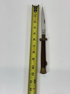 复古罕见意大利 Rostfrei 匕首刀片折叠 Pock 刀 11 — 第 1/4 张图片