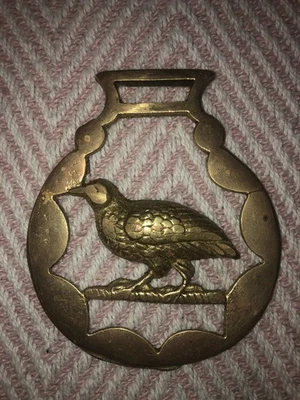 Vintage Horse Brass Pheasant - Image 1 of 4
