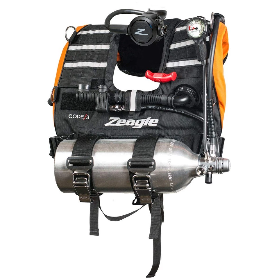 Chaleco de rescate Zeagle Code 3 con manguera infladora y RE Foto 1 de 1