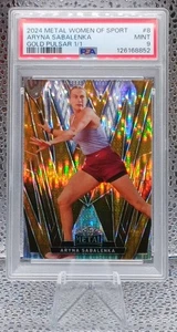 2024 Leaf Metal Aryna Sabalenka Gold Pulsar 1/1 PSA 9 - Picture 1 of 2