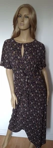 Beautiful Stretch Dress By Next Size 12 NWOT Brown Diamond Patterned - Picture 1 of 3