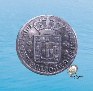 PORTUGAL 120 REIS 1799-1816 6 OLDTIMER SILBERLINEAL JOÃO KM 316 #6817# - Bild 1 von 2