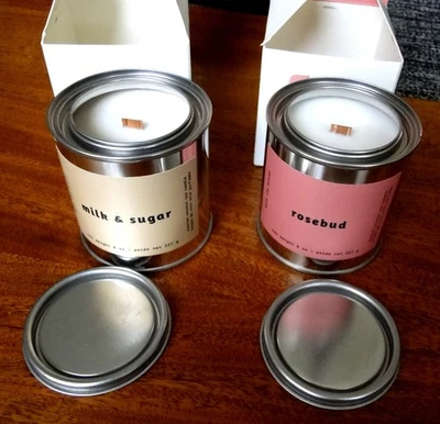 2 Mala The Brand Scented Soy Candle - Milk & Sugar + Rosebud Lot - Image 1 of 3