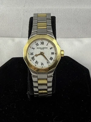 Baume Mercier Ladies Mini Riviera 2 Tone Diamond Dial 18K Gold Stainless Steel - Image 1 of 4