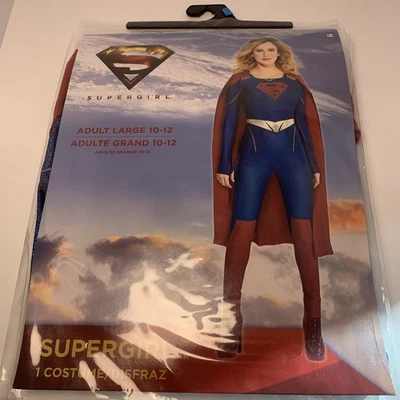 Disfraz de Supergirl Talla Grande 10 - 12 Mujer’s Halloween Superhéroe Capa Nuevo Foto 1 de 4