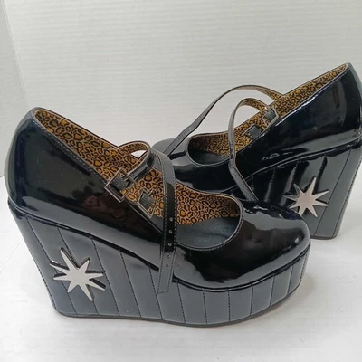 T.U.K. Zapatos de salón y Lux De Ville Star charol negro talla 7 nuevos sin caja Foto 1 de 4