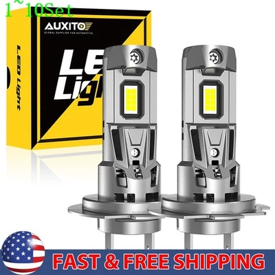 Kit de conversión de faros LED súper brillantes H7 haz alto bajo blanco 1-10 juego Foto 1 de 4