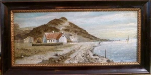 R. ANDERSEN! COAST LANDSCAPE WITH HOUSE AT THE BEACH - Picture 1 of 4