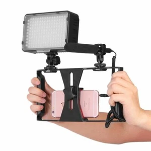 Support stabilisateur pour téléphone portable pour téléphone portable cadre enregistrement vidéo berceau - Photo 1 sur 11