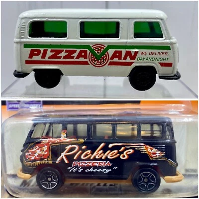 1978 Matchbox Lesney DORMOBILE Volkswagen Pizza Van 2000 Matchbox VW Transporter - Image 1 of 4