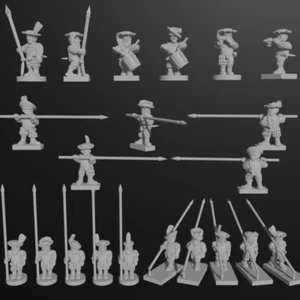 24x 15mm/1:100th Pike & Shotte Landsknechts (Italian Wars) - Picture 1 of 1