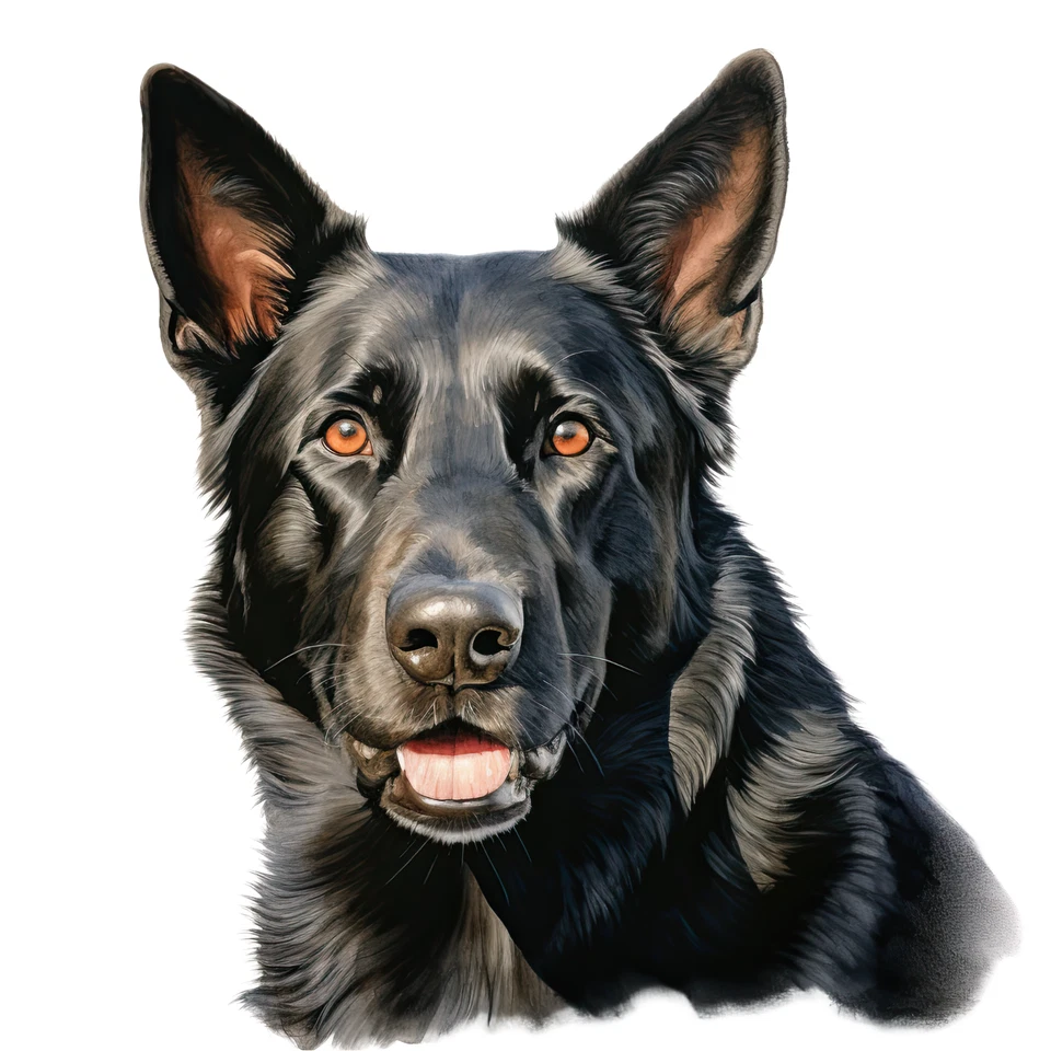 Camisetas absorbentes de calidad de raza de pastor alemán/camiseta de raza de perro Foto 1 de 1